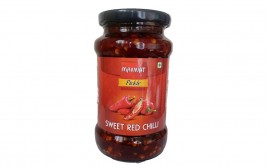 Mannat Pickle Sweet Red Chilli   Glass Jar  500 grams
